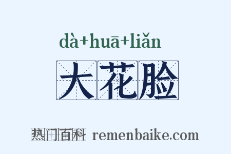 大花脸是什么意思的图片